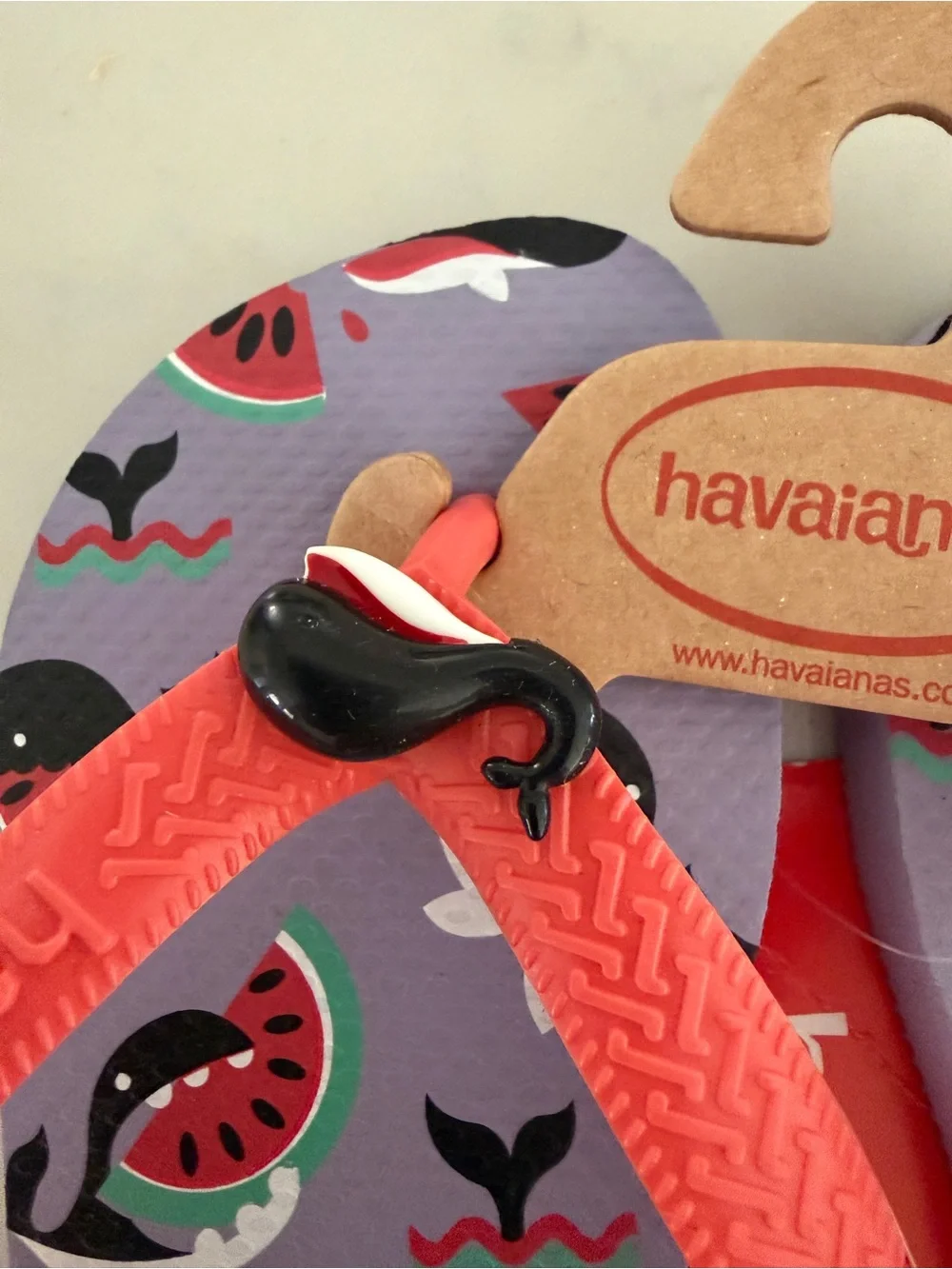 Havaianas Whale flip flops, NWT